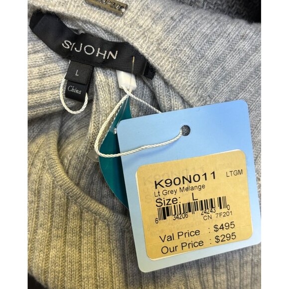 NWT St. John Ribbed Knit Tank & Pants Set Gray L/XL - Picture 7 of 12